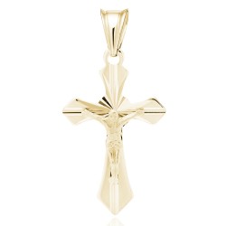 Cruciulita argint placată cu aur galben DiAmanti K0247G-DIA (Argint 925‰ 1,3 g.)